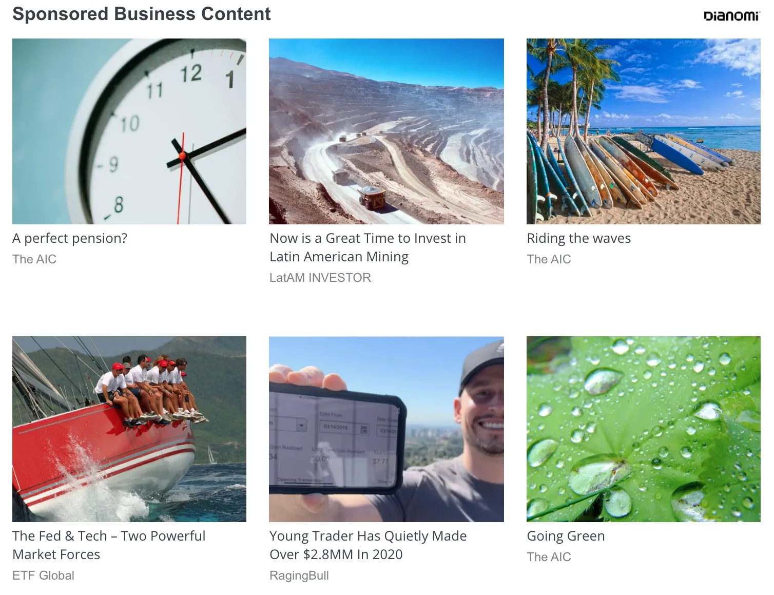 example of content recommendation native ads